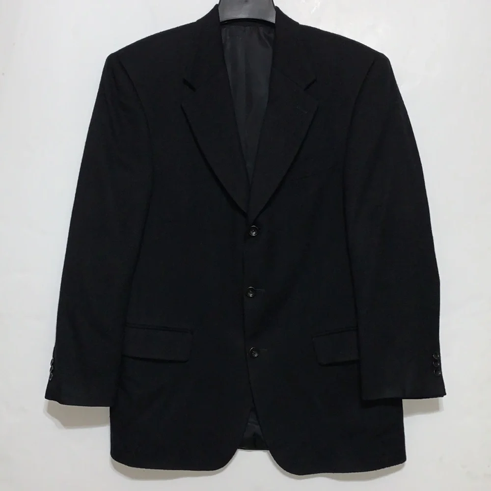 Mark Shale Mens Camel Hair Jacket Sport Coat  Black